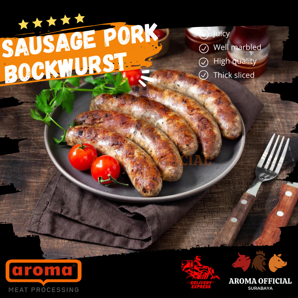 

AROMA Pork Bockwurst Sausage (Sosis babi Bockwurst)