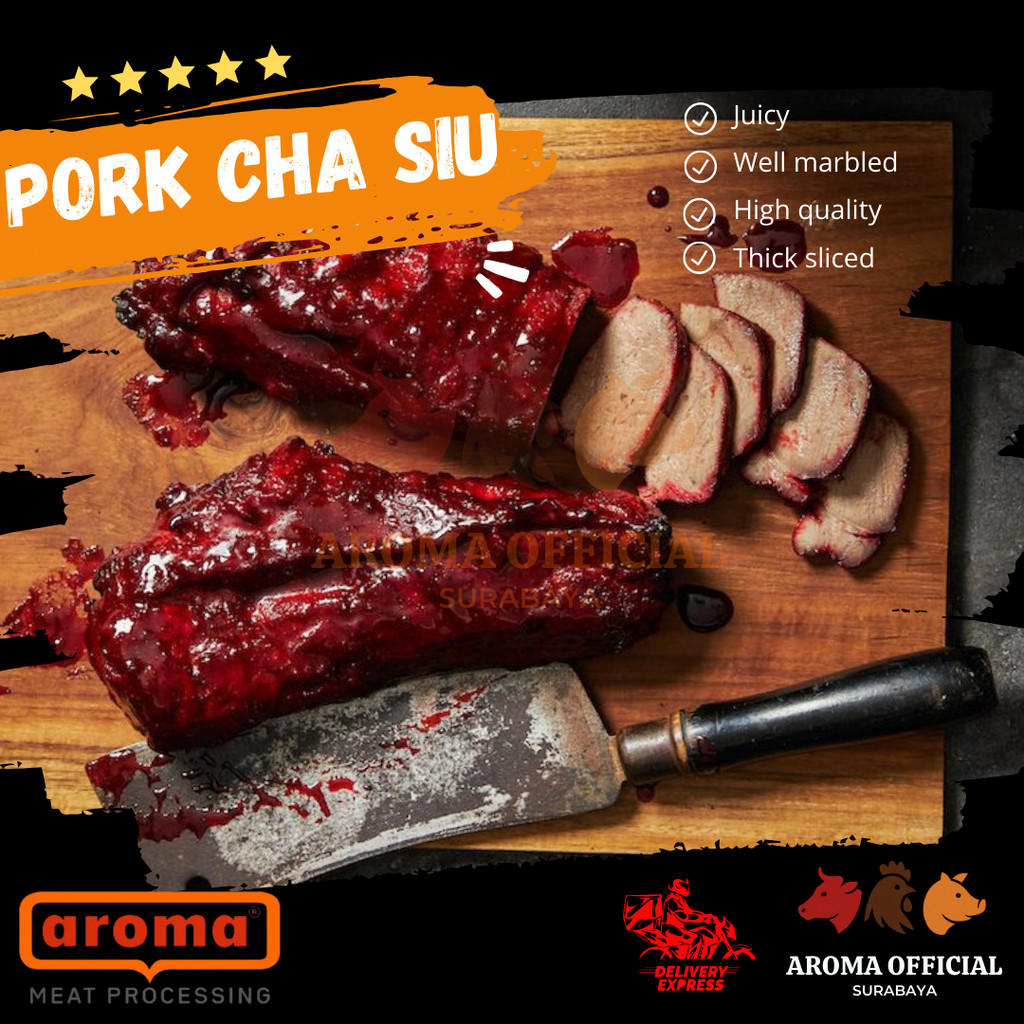 

AROMA Pork Cha Siu (Babi Panggang Merah) Frozen Food