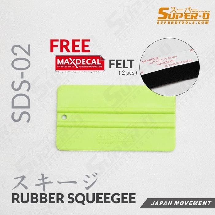 

ID RAKEL KAPE SQUEEGEE SUPER-D JAPAN SUPER SOFT SDS KARET LENTUR ORIGINAL