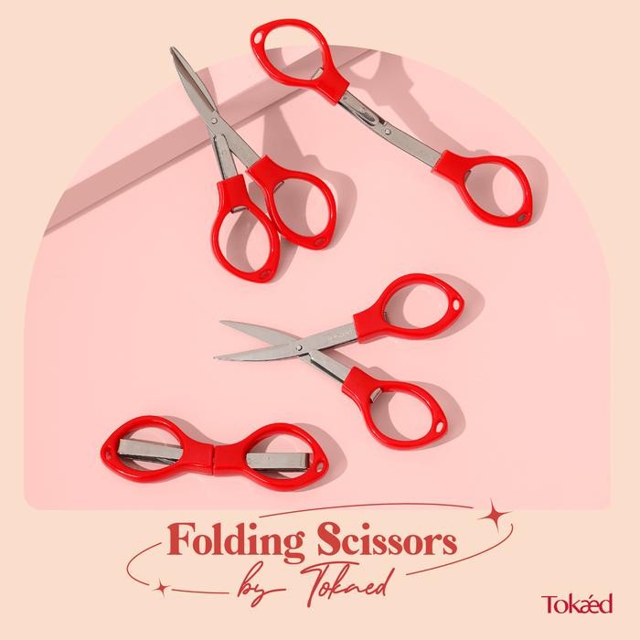 

ID FOLDED SCISSOR BY TOKAED GUNTING LIPAT KECIL KAIN PORTABLE