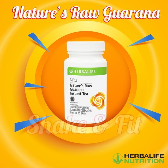 

NRG Tea Herbalife Original Barcode Cut Natures Raw Guarana