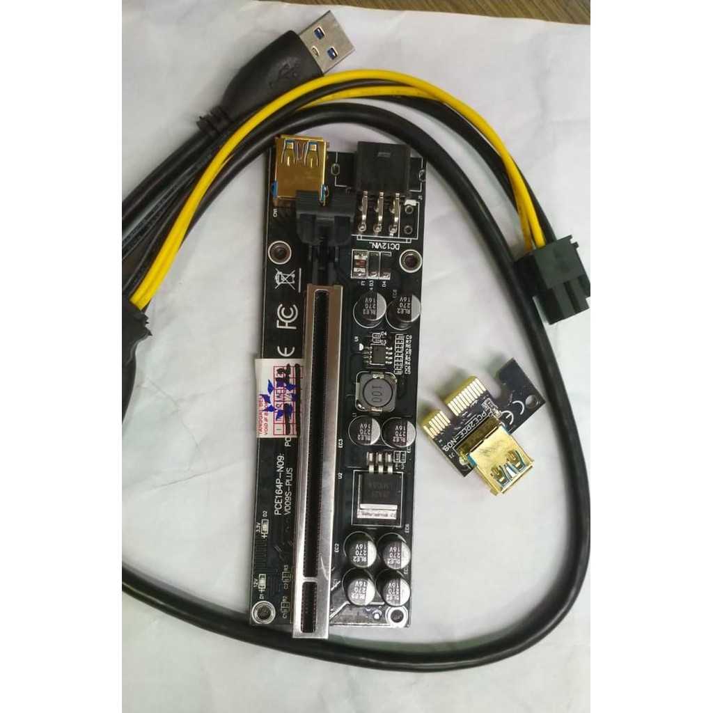 RISER CARD 8 KAPASITOR / RISER PCIE / RISER VGA GPU / BITCOIN MINING