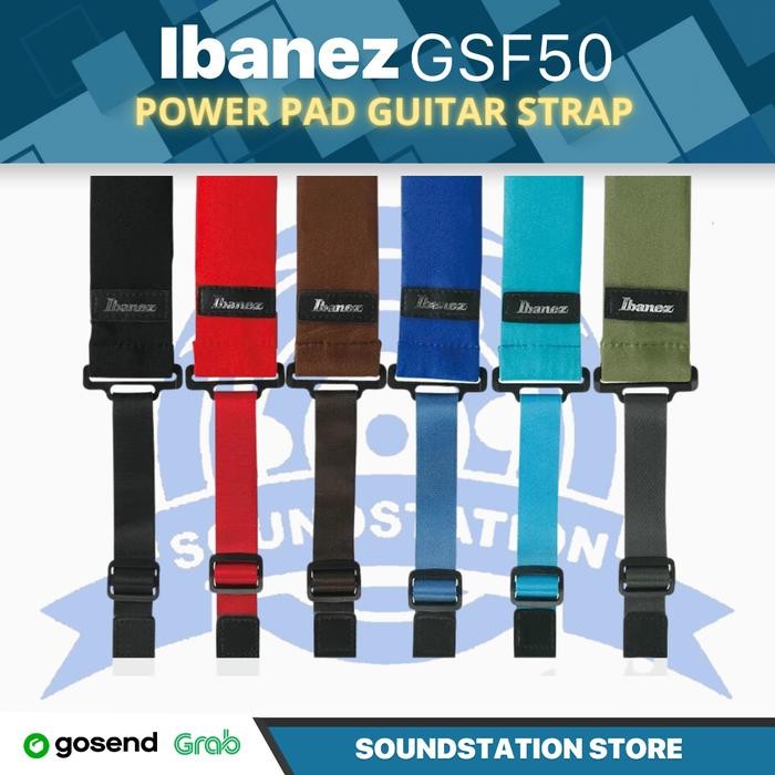 Produk Baru Ibanez Gsf50 Powerpad Guitar Strap Original