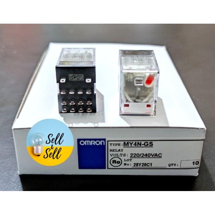 RELAY OMRON MY4N-GS (ORIGINAL) 24 VDC / OMRON MY4NGS 24VDC (100% ASLI)