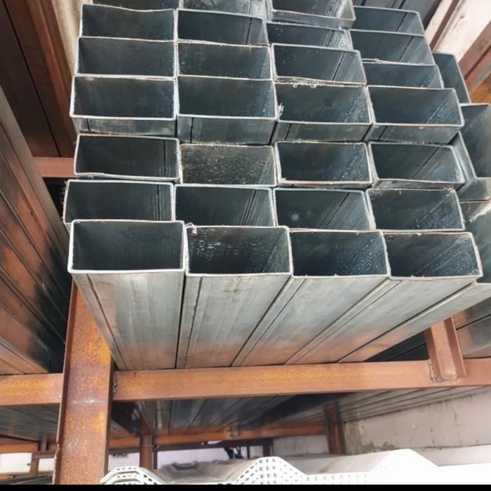 Holo Galvanis 5x10 6 Meter/ Hollow Besi Untuk Pagar Ukuran 5 x 10/ Hollo Galvalum Las 5mmx10mm/ Holo