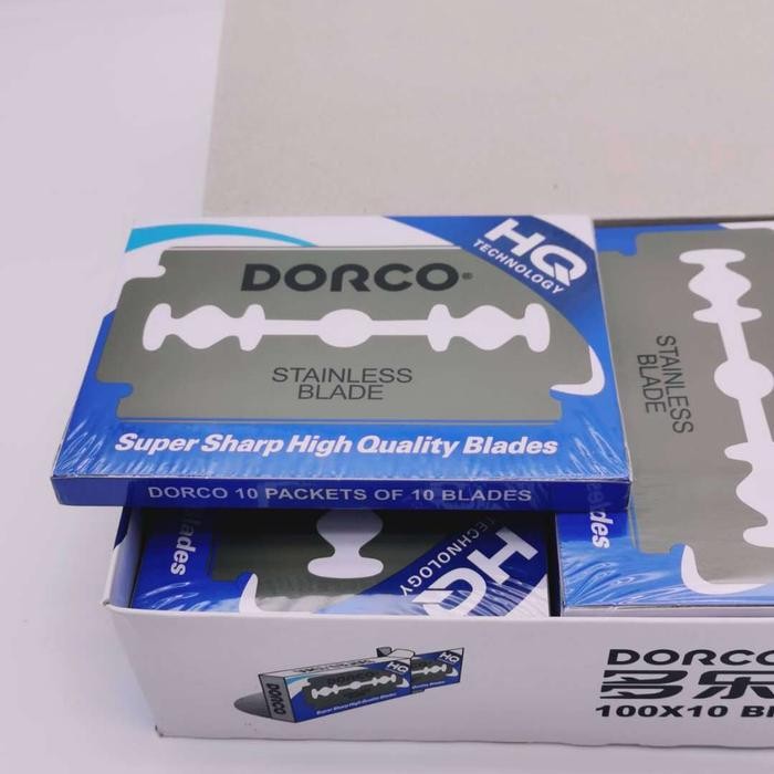 HPPB Jeje Silet Dorco Biru Premium 100 Keping Box Biru