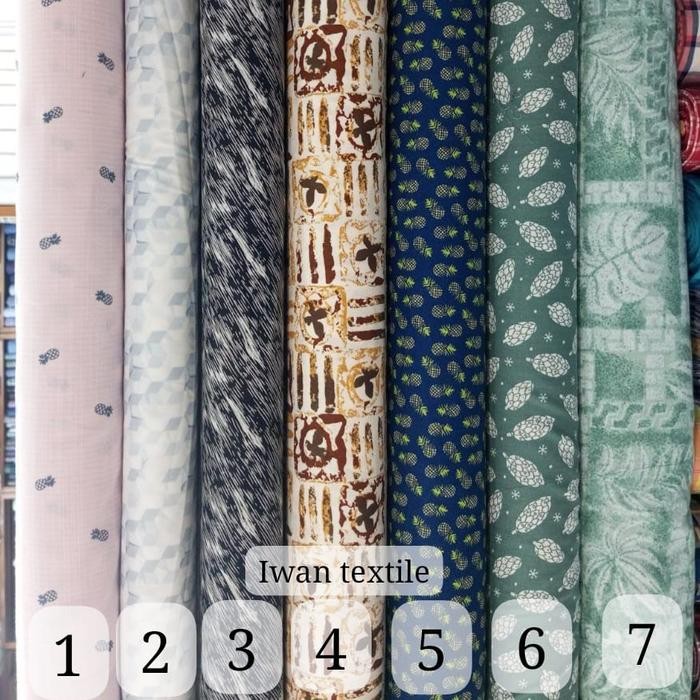 

Bahan Kemeja Pria & Wanita Kain Katun Italy Import Quality