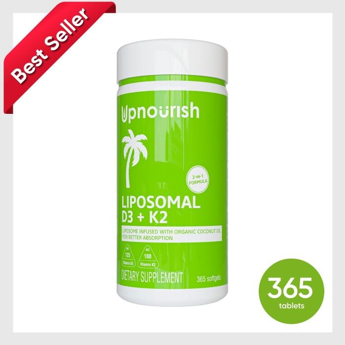 Upnourish Liposomal D3 K2 5000Iu Bestseller 365 Softgels