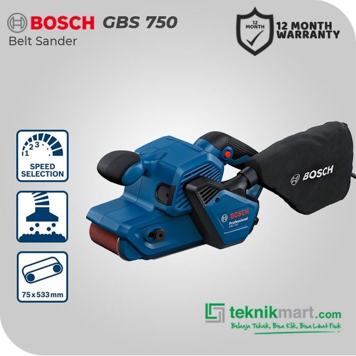Bosch Belt Sander / Amplas Belt 850W 75X533Mm Gbs 750
