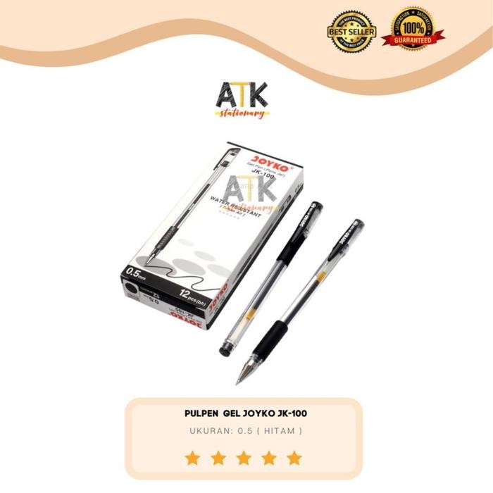 

New Pulpen Gel Joyko JK-100 ( 1 Lusin) atk