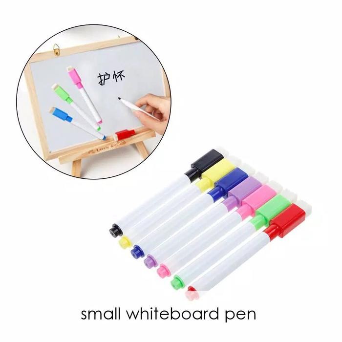 

New Spidol Anak Papan Tulis Whiteboard + penghapus 1 set isi 7pcs