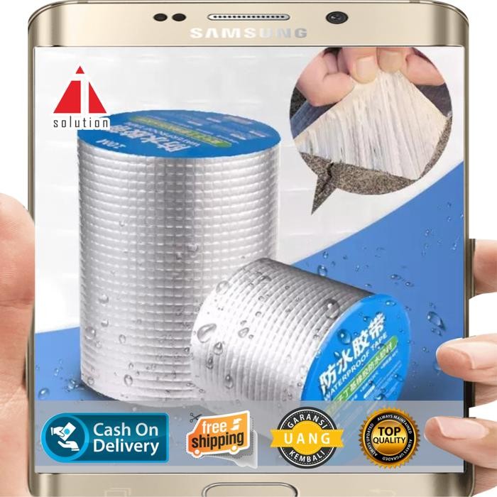 ID'' LAKBAN ALUMINIUM FOIL 10 CM X 5 M - LAKBAN ANTI BOCOR ANTI AIR