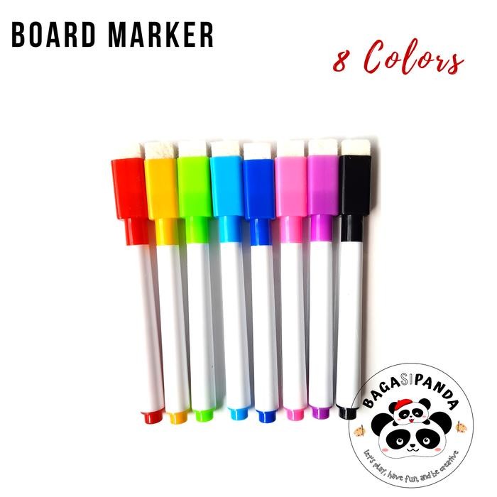 

New Board marker color set/ wipe and clean marker/ spidol papan tulis