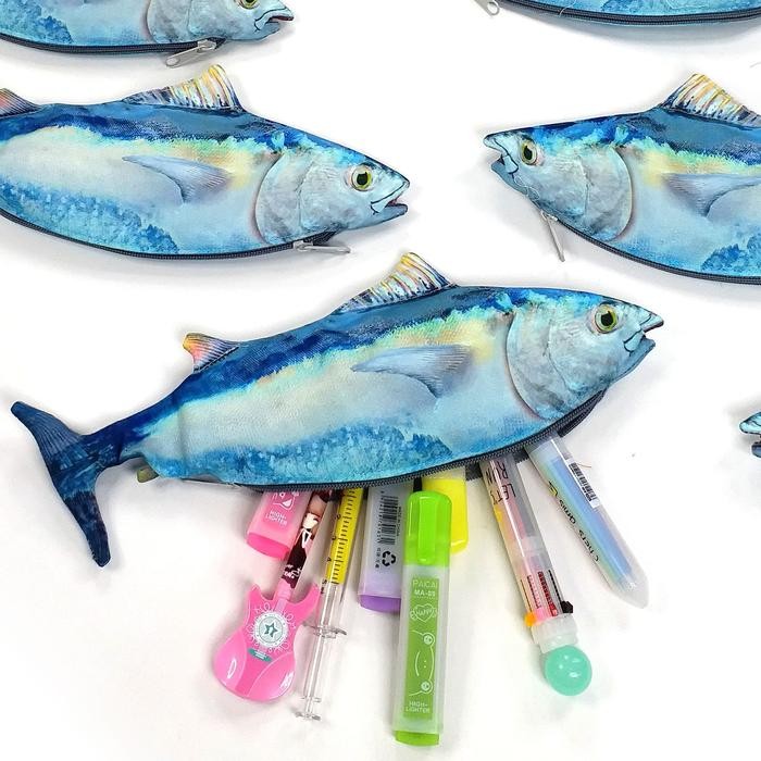 

New Tempat Pensil Ikan Tuna Biru Bluefin Shrelo untuk Mancing Mania dan Hobby Memancing Kreasi Lokal