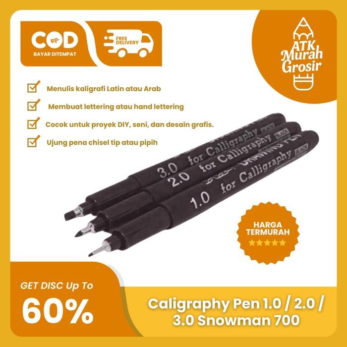 

New Caligraphy Pen 1.0 / 2.0 / 3.0 Snowman 700