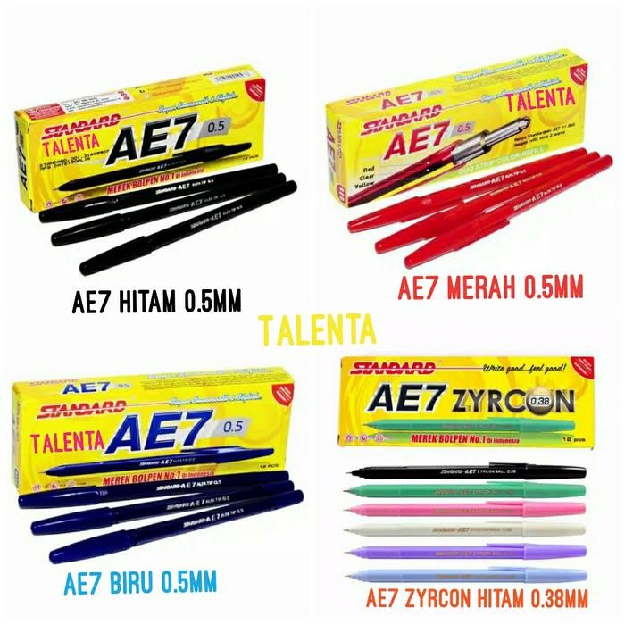 

New Pulpen Standard AE7 0.5mm / Zyrcon Ball 0.38mm (12pc)