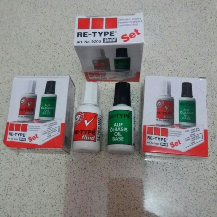 

New Re-Type Set / Tipex Cair / Tip-ex Kuas