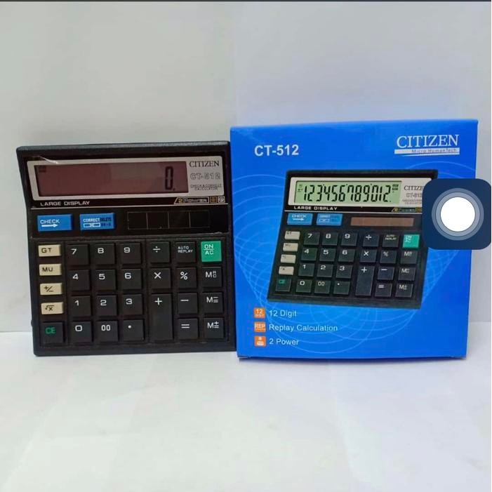 

New Kalkulator citizen ct 512 12 digit