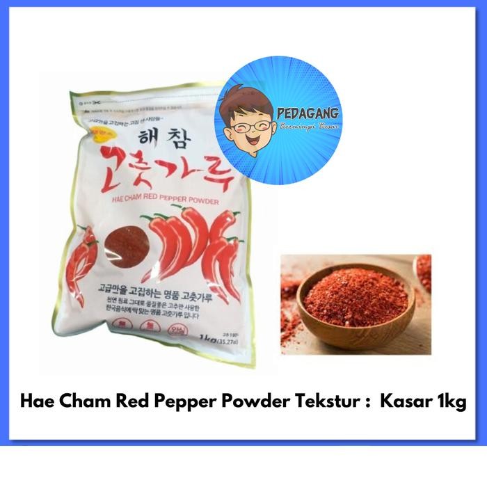 

Hae Cham Red Pepper Powder Gochugaru Gochukaru Cabai Korea 1Kg Bubuk Spices Rempah