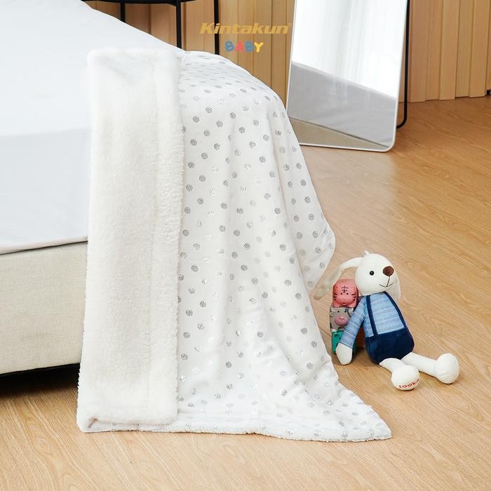 Kintakun Baby Sherpa Foil Selimut Empuk Bayi Bulu Halus Tebal Baby Blanket 76x102cm