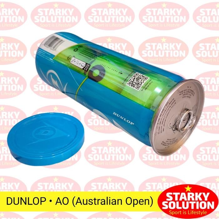 Bola Tenis Dunlop Ao Australian Open Isi 3 Original