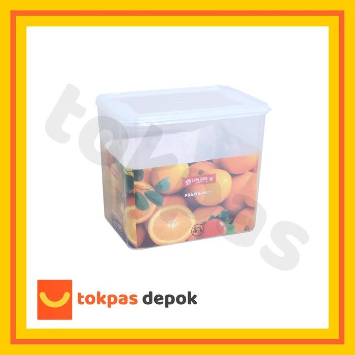 TOPLES SEGI 6,5 LITER TEMPAT MAKANAN PRAXIS KEEPER 206 LION STAR KP 16 PLASTIK TOPLES KUE 1 SET