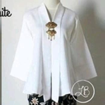 Atasan Floy Baloteli Encim Polos Busui / Kebaya Natal / Kebaya Atasan / Kebaya Encim Polos