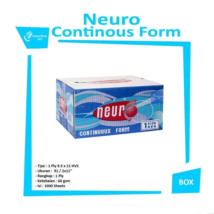 

HARGA DISKON NEURO Continous Form 91/2 x 11 1 Ply ( K1 )