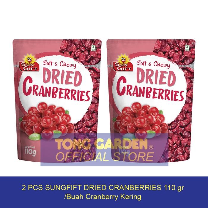 

Promo Tong Garden Dried Cranberry 110gr Snack Buah Kering (2pcs)