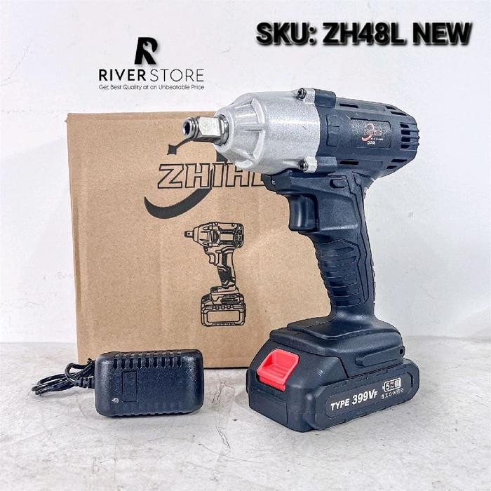 

Promo Bor Impact Wrench ZHIHE 1/2 Inch 400Nm Cordless 1 Baterai ZH48L