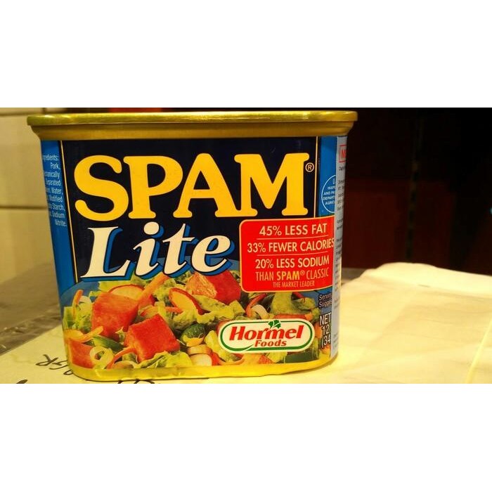 

Promo Spam Lite Luncheon Meat Less Fat 340gr Daging Babi Non Halal