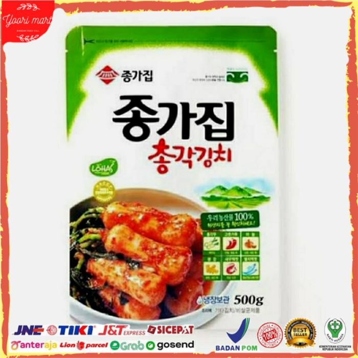 

Baru Kimchi Jonggajib Chonggak Baby Lobak Korea 500gr Import