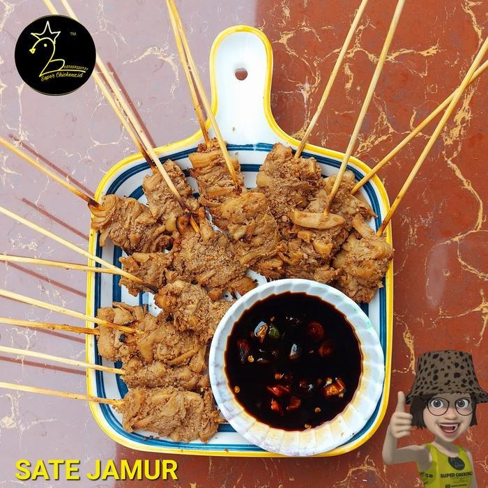 

Baru Sate Jamur Vegetarian Satai Jamur Bumbu Kacang dan Kecap
