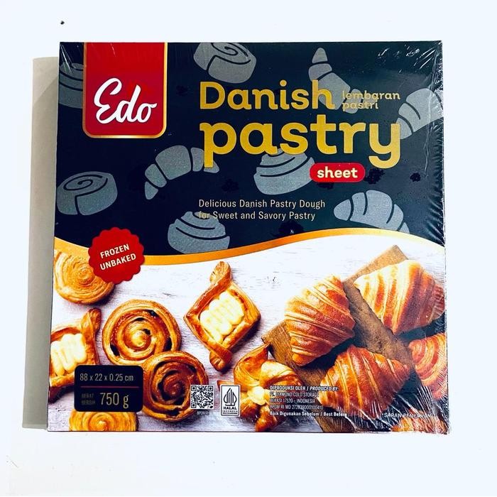 

Baru EDO Danish Pastry Sheet 750g Frozen - Bahan Kue & Bakery