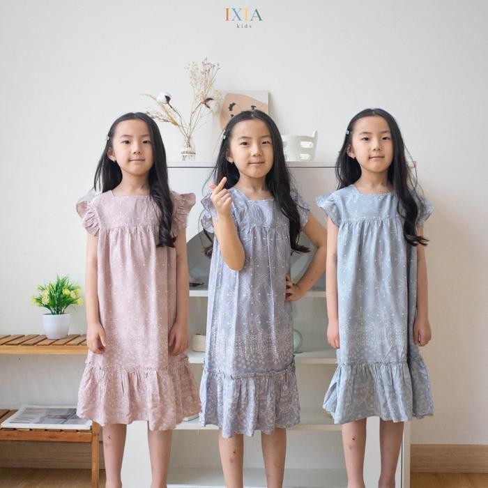 [ Ixia Kids ] Carla Dress / Dress Anak Perempuan 1-8 Tahun