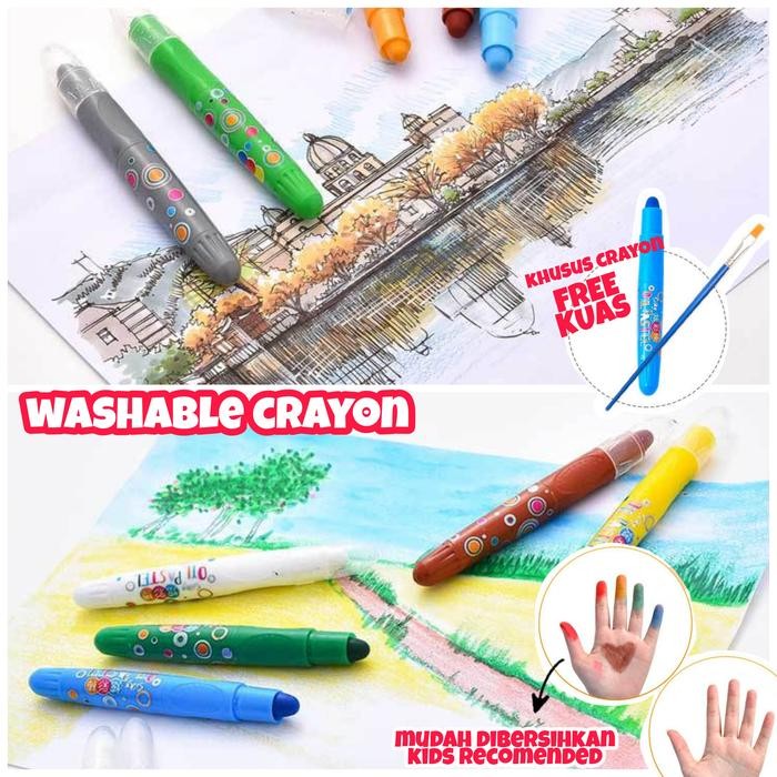 

Washable Color Pen Marker Spidol Warna Anak Bisa Dicuci Hapus Nontoxic / Spidol Anak Bisa Dihapus /
