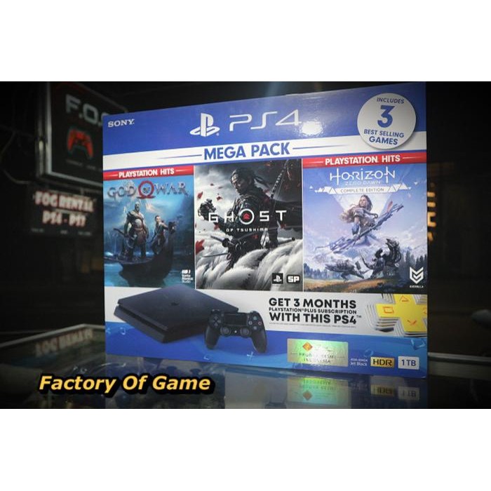 PS4 Slim 1tb Megapack 4 New Grezz Sony resmi