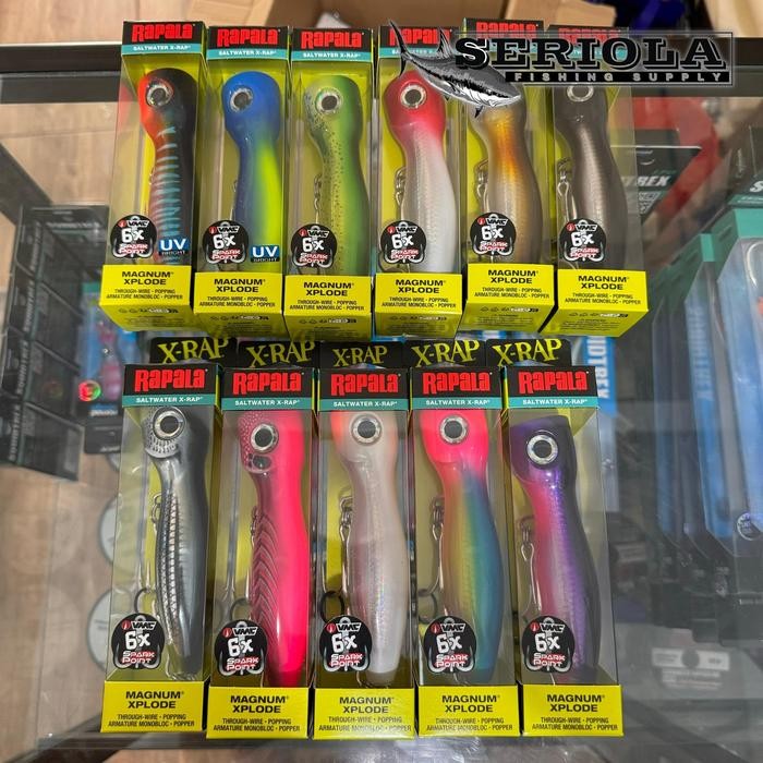 Umpan Lure Popper Rapala Xrap Magnum Xplode 130 62G 13Cm Limited Color - Red Head