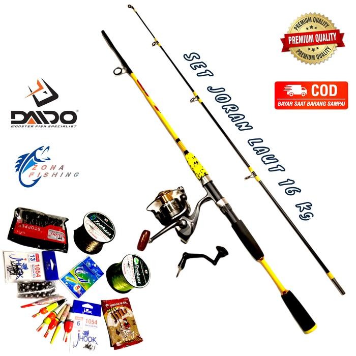 1 Set Pancing Joran Sambung Daido Japan Style 1.80M Reel 6000