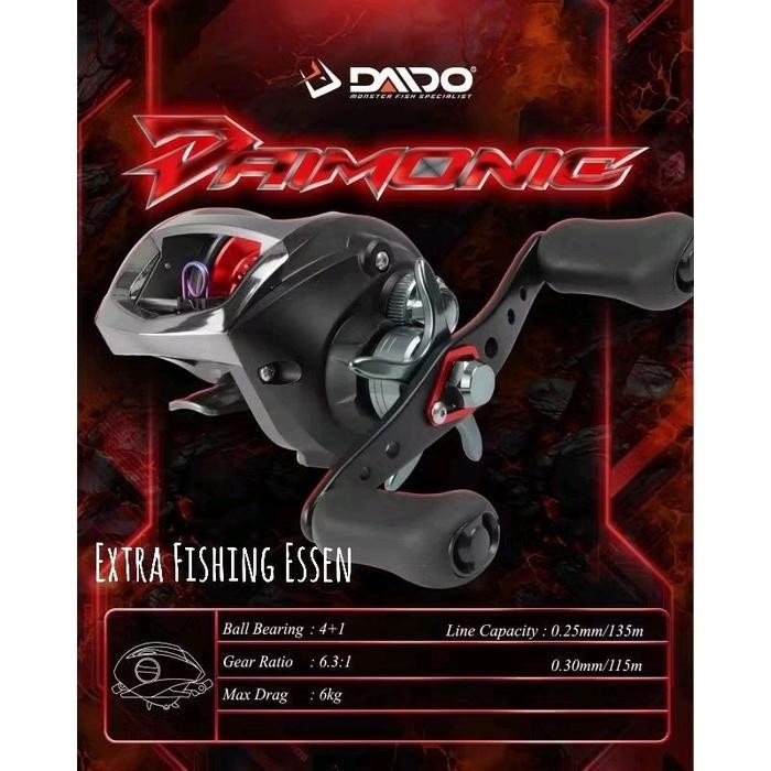 Terlaris Reel Bc Daido Daimonic 200L Handle Kiri, Overhead Bc