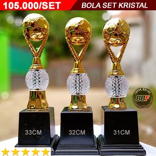Piala Sepak Bola / Futsal Juara 1-2-3 Kristal Shopee Termurah