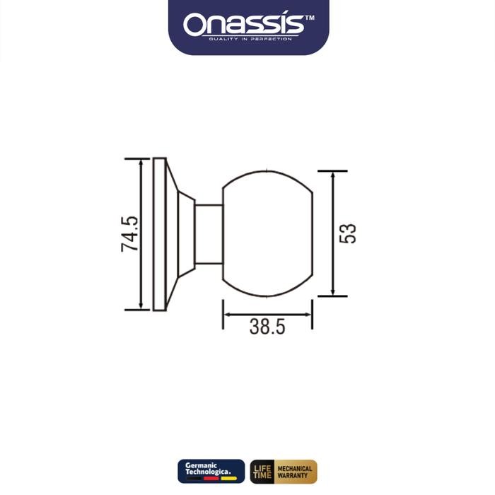 TERBARU KUNCI BULAT ONASSIS 5871 SS - ET COMP TERMURAH