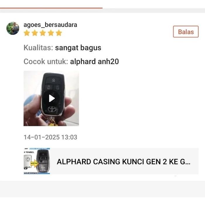 ALPHARD CASING KUNCI REMOTE KEY RUMAH KUNCI MODIF ALPHARD TOYOTA KUNCI
