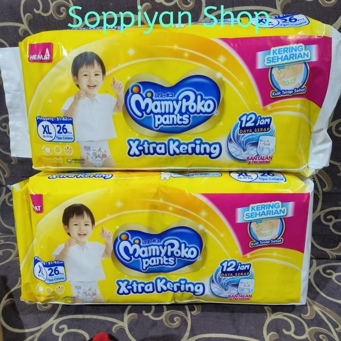 Siap Kirim Pampers Mamypoko XL26 Popok Celana Bayi Nyaman
