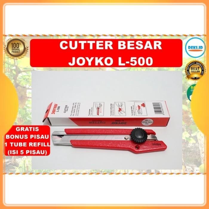 

ID CUTTER BESAR JOYKO L-500 BONUS REFILL KATER PEMOTONG TAJAM SERBAGUNA