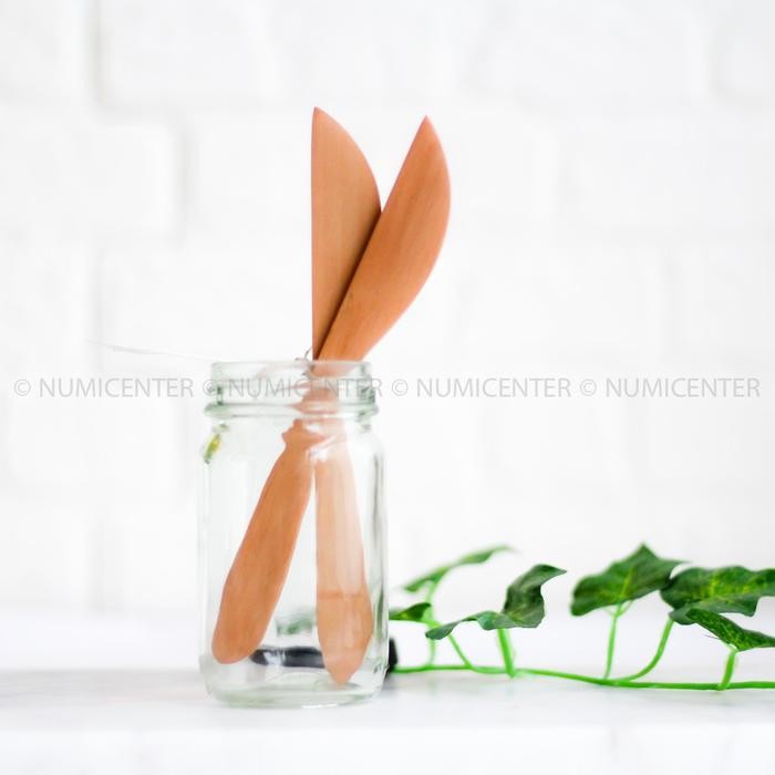 

ID SPN KNIFE 2, WOODEN BUTTER KNIFE PISAU OLES SELAI PROPERTI FOTO NICOLES NATURAL