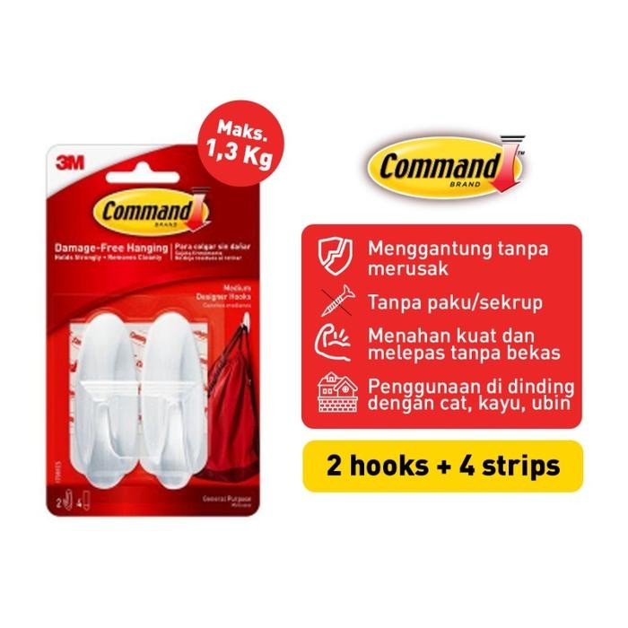 

ID GANTUNGAN MEDIUM DESIGNER HOOK 3M COMMAND 17081ES