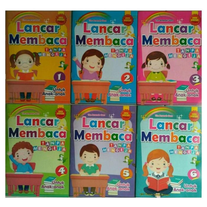 

ID PAKET 6 BUKU LANCAR MEMBACA TANPA MENGEJA UNTUK ANAK-ANAK