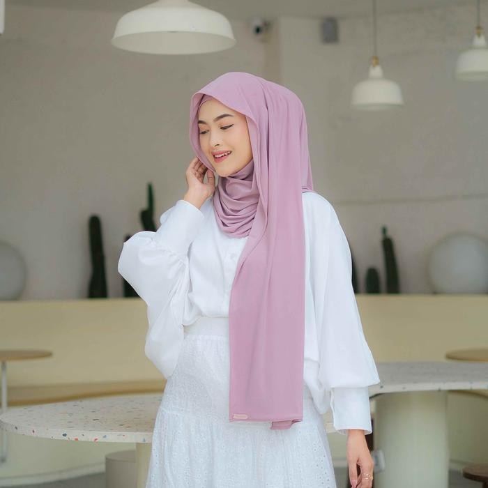 Winonamodest - Hanna Instant Pashmina with Snap Button - Pashmina Panjang yang disertai inner dengan