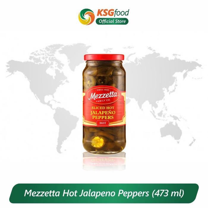 

mezzeta hot jalapeno peppers 473 ml - acar pedas segar stok terbatas